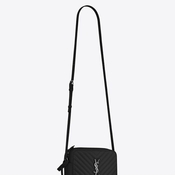 Saint Laurent LOU CAMERA BAG IN QUILTED LEATHER Nero black with silver tone YSL - Picture 3 of 7